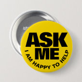 Frag mir, dass ich gerne dem gelben schwarzen Abze Button (Vorne & Hinten)