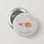 Frag mir goldfarbenen Lippenstift und schaue mir d Button (Vorne & Hinten)