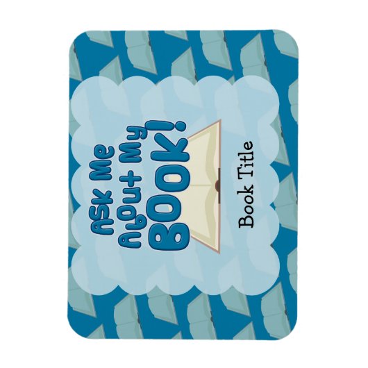 Frag mir, ich habe ein Buch! Magnet (Vertikal)