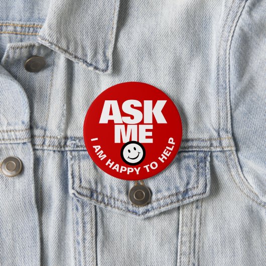 Frag mir Ich helfe gerne Button (Beispiel)