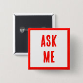 FRAG MIR! Moderne Tasten für Freiwillige, Unterneh Button (Vorne & Hinten)