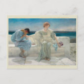 Frag mir nicht mehr, Lawrence Alma-Tadema Postkarte (Vorderseite)