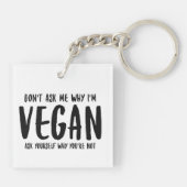 Frag mir nicht, warum du dich selbst Frage, warum Schlüsselanhänger (Rückseite)