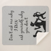 Frag mir nicht, warum ich renne, frag dir selbst,  sherpadecke (Vorderseite (Horizontal))