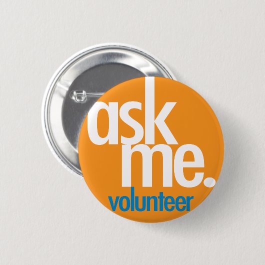 Frag mir! Orange-Taste Button (Vorne & Hinten)
