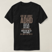 Frag mir über ADHD Funny Autism Awareness für Ment T-Shirt (Design vorne)