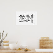 Frag mir über Anatomie Poster (Küche)