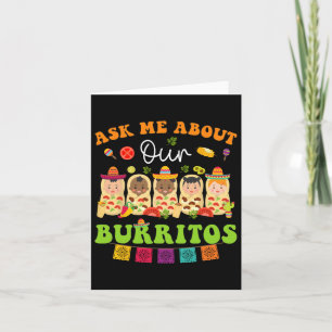 Frag mir über Burritos mexikanisches Taco Nicu Nur Karte