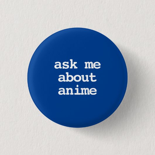 frag mir über den Knopf Zeichentricktypografie Button (Vorderseite)
