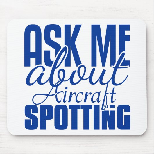 Frag mir über die Flugzeugauswertung Mousepad (Vorne)