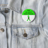 Frag mir über die Lyme-Krankheit Ribbon-Taste Button (Beispiel)