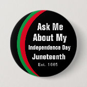 Frag mir über die rot-grüne Schaltfläche der Junet Button (Vorderseite)