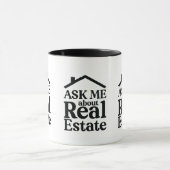 Frag mir über echte Anwesen-Tasse Tasse (Zentrum)