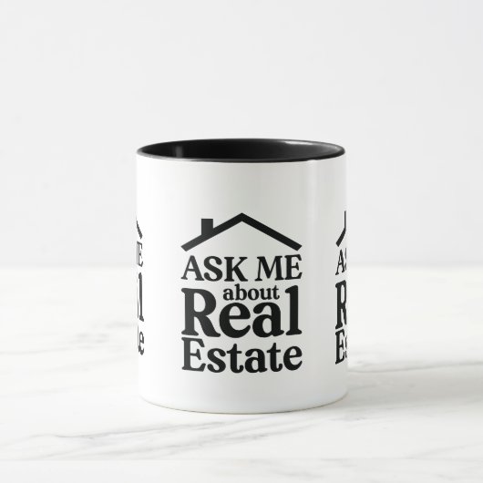 Frag mir über echte Anwesen-Tasse Tasse (Zentrum)