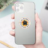 Frag mir über Evolutionsbiologie Chimpanzee Ape Aufkleber (Telefon)
