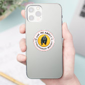 Frag mir über Evolutionsbiologie Chimpanzee Ape Aufkleber (Telefon)