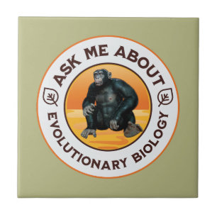 Frag mir über Evolutionsbiologie Chimpanzee Ape Fliese