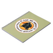 Frag mir über Evolutionsbiologie Chimpanzee Ape Notizblock (Linke Seite)