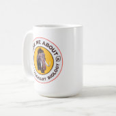 Frag mir über Evolutionsbiologie Wooly Mammoth Kaffeetasse (Vorderseite Links)
