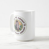 Frag mir über Evolutionsbiologie Wooly Mammoth Kaffeetasse (Vorderseite Links)