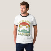 Frag mir über Gaming: Spaß Gamer Design T-Shirt (Vorne ganz)