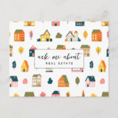 Frag mir über Immobilienangebote für echte Anwesen Postkarte (Vorderseite)