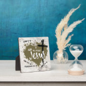 FRAG MIR ÜBER JESUS Gospel Graffiti Christlich Fotoplatte (InSitu)