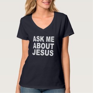 Frag mir über Jesus - Pastor Sermonator T-Shirt
