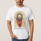 Frag mir über Jesus T-Shirt (Vorderseite)