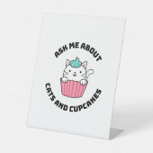 FRAG MIR ÜBER KATZEN UND SCHNELLEN SOCKELSCHILD (Vorderseite)