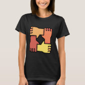 Frag mir über Kohäsion - Liebe Frieden Unity Respe T-Shirt (Vorderseite)