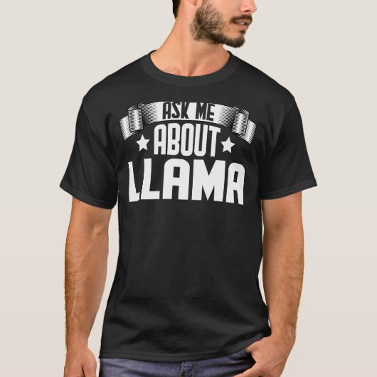 Frag mir über Llama Llama Alpaca T-Shirt (Vorderseite)