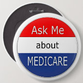 Frag mir über Medicare Button (Vorne & Hinten)