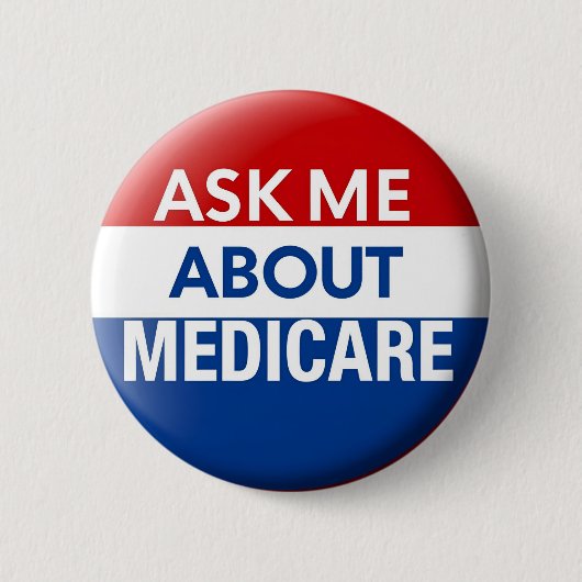Frag mir über Medicare Button (Vorderseite)