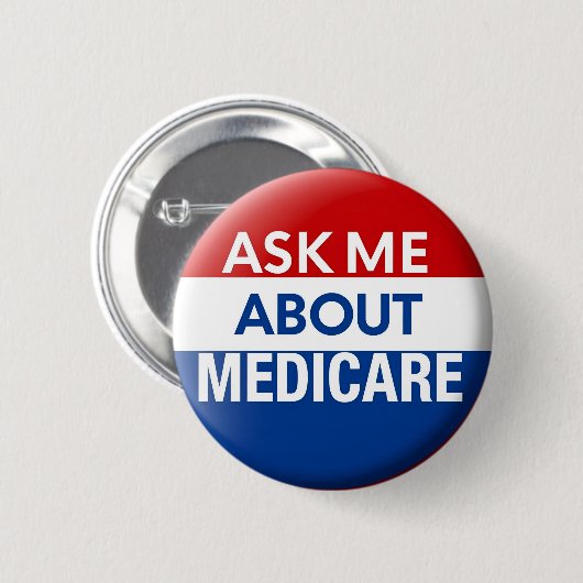 Frag mir über Medicare Button (Vorne & Hinten)