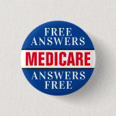 Frag mir über Medicare Button (Vorderseite)