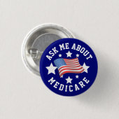 Frag mir über Medicare Button (Vorne & Hinten)