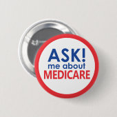 Frag mir über Medicare Button (Vorne & Hinten)