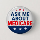 Frag mir über Medicare Button (Vorderseite)