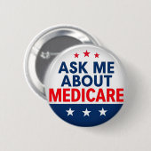 Frag mir über Medicare Button (Vorne & Hinten)