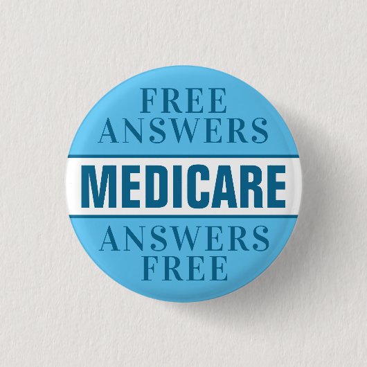 Frag mir über Medicare Button (Vorderseite)