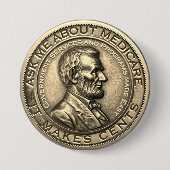 Frag mir über Medicare Button (Vorderseite)