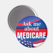Frag mir über Medicare Magnet (Vorderseite/Rückseite)
