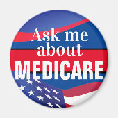 Frag mir über Medicare Magnet (Vorne)