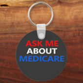 frag mir über Medicare Schlüsselanhänger (Vorderseite)