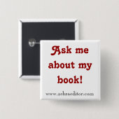 Frag mir über mein Buch - Schaltfläche Button (Vorne & Hinten)