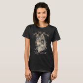 Frag mir über mein Cooles Wolf-Design T-Shirt (Vorne ganz)