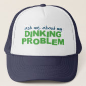 Frag mir über mein Dinking Problem Pickleball Hat Truckerkappe (Vorderseite)
