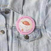 Frag mir über mein neues Foto Pink Button (Beispiel)