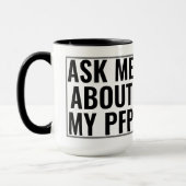 Frag mir über mein PFP Profil Bild Funny NFT Tasse (Links)